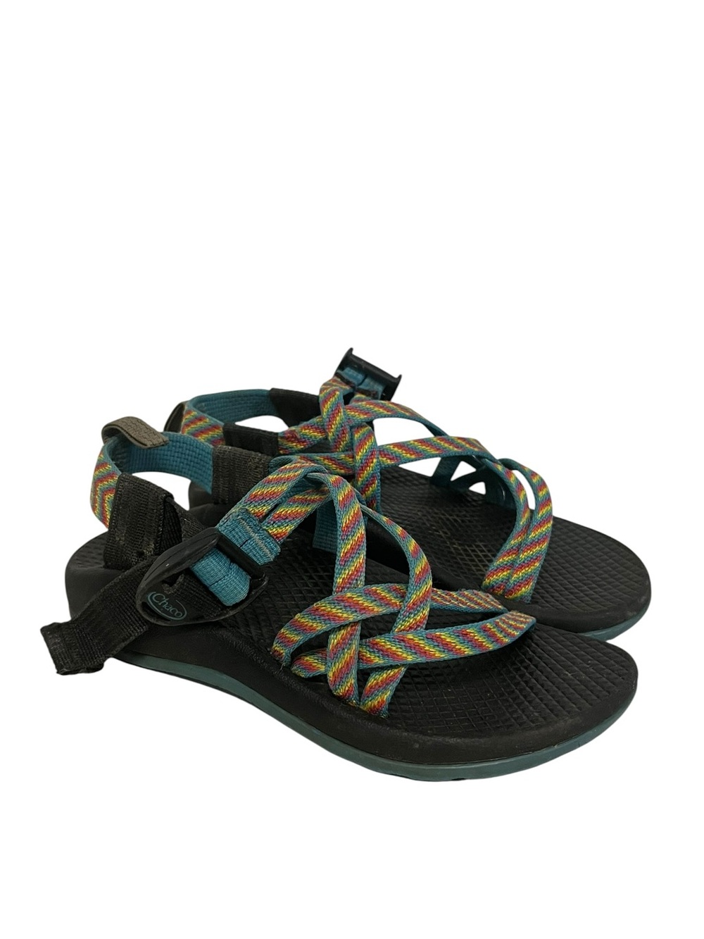 Chaco 4 ZX/2 Yampa Fiesta Rainbow Sandals Water Shoes Strappy 12